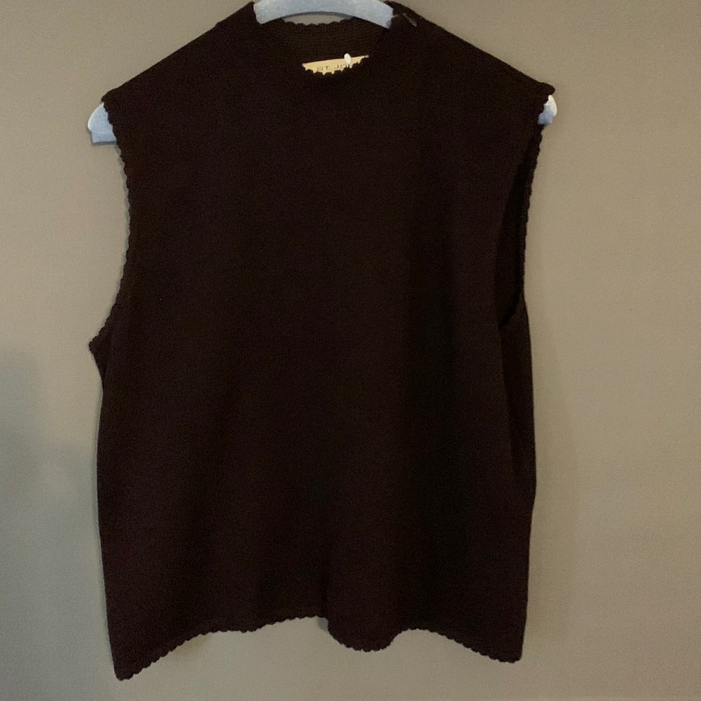 St John mock-neck sweater vest